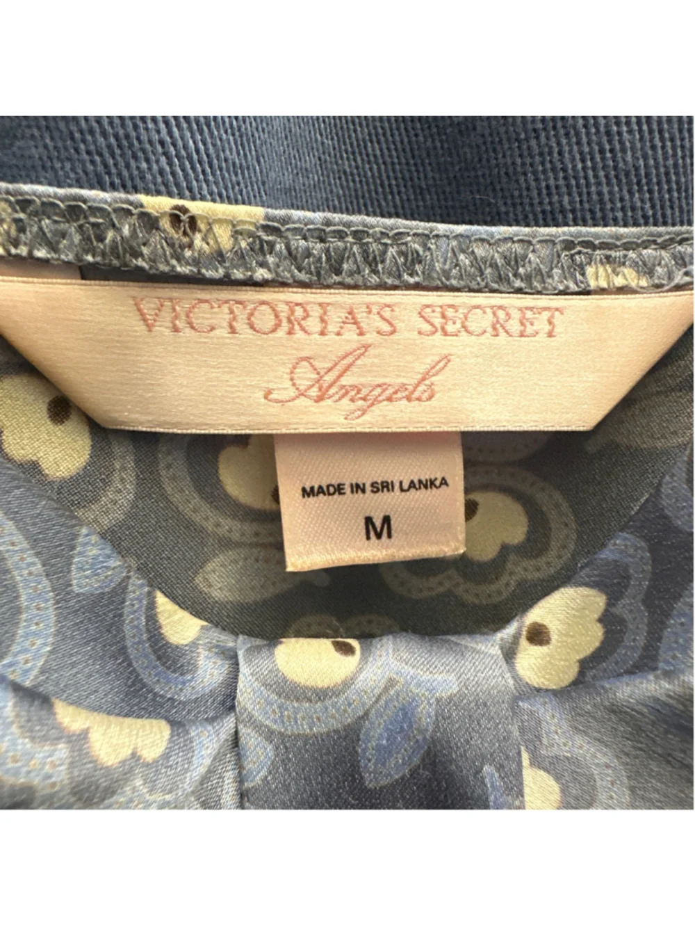 Women's Victoria's Secret Grey Yellow Floral Chemise Size M